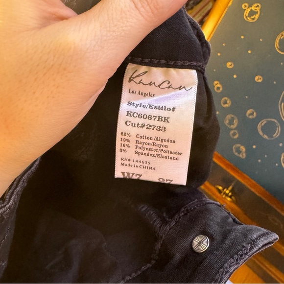 KanCan Black Skinny Stretch Denim Jeans - Picture 8 of 8